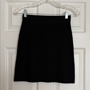 Naked Cashmere Black Mini Cashmere Skirt XS
